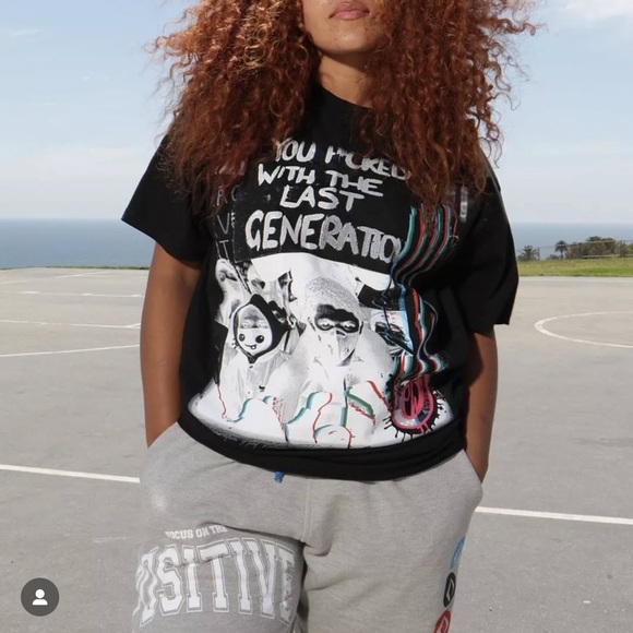 Graphic Mens Shiesty Black T-Shirt with Bold Design - Picture 2 of 2